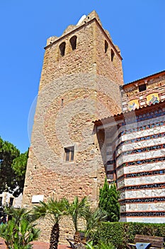 Sant RomÃÂ  church in Lloret de Mar Girona photo